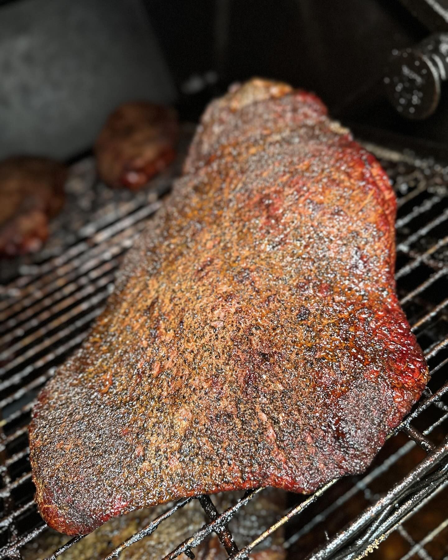 smoking brisket