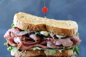 cold roast beef sandwich